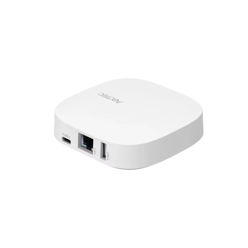 AEOTEC Smart Home Hub 2 – Funciona como SmartThings Hub, EU, Z-Wave, Zigbee 3.0, WiFi | GP-AEOHUBV4EU | Branco