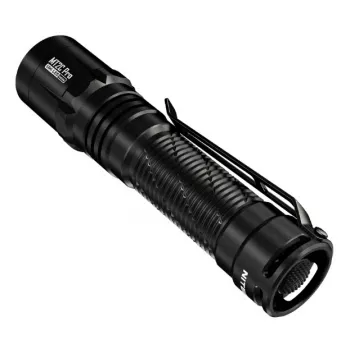 Lanterna de mão Nitecore MT2C Pro, LED compacta de alumínio, recarregável por USB, 50 lm mín., à prova de água 2 m, resistente a impactos, 117,5 mm, 64 g, preto