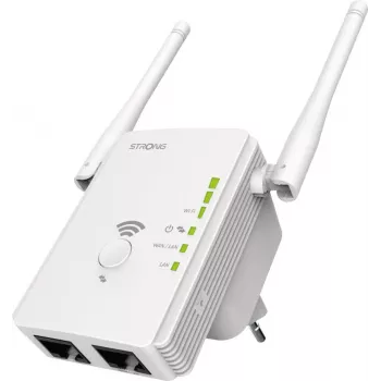 Repetidor de rede Strong REPEATER300V2 Bridge & Repeater 300 Mbit/s branco (REPEATER300V2)