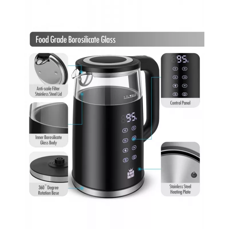 Chaleira elétrica Forme FKG-4017 1,7L 2200W Preto