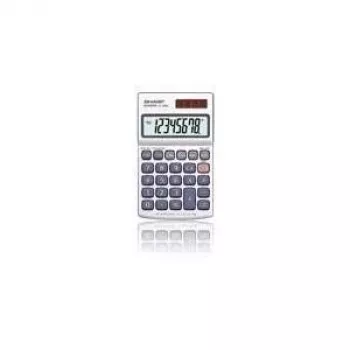 Calculadora Sharp EL-250S básica prateada