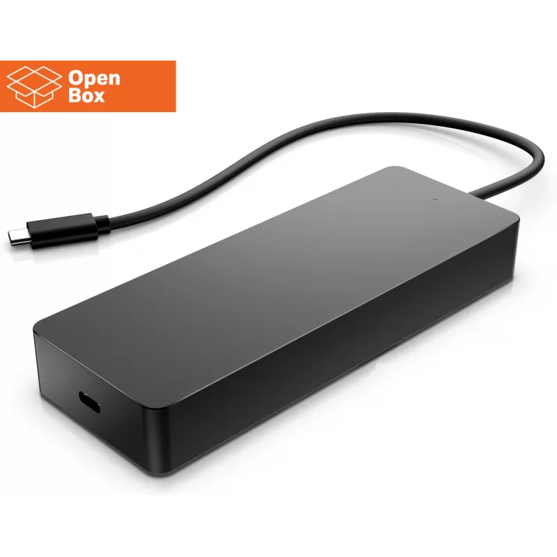 HP Universal USB-C Multiport Travel Hub 65W - OPENBOX - 2 x USB 3.2, 2 x USB-C, 1 x DP, 1 x HDMI, 1 x RJ-45, 1 ano de garantia