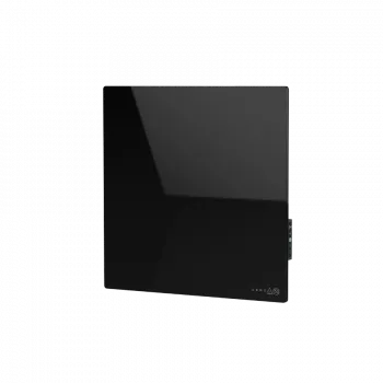 AENO Premium Eco Smart Quadro aquecedor de parede, 500 W, 50x50 cm, vidro temperado, aquecimento por infravermelhos e convecção, indicador LED tipo de ficha: Europa (tipo E/F), PRETO, Fabricado na Polónia