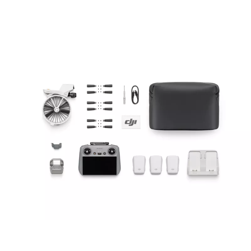 DJI Flip Fly More Combo (DJI RC 2) drone com câmara, 4K/60fps HDR, 48 MP, CMOS de 1/1,3″, 3 baterias