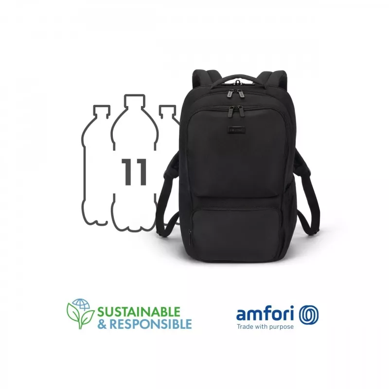 Mochila de lazer DICOTA D32116-RPET Preto Poliéster rPET