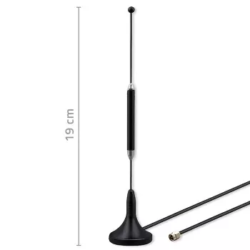 Antena 4G LTE exterior QOLTEC 5 dBi 600–2700 MHz conector SMA cabo de 3 m