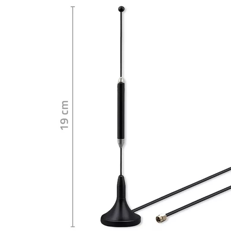 Antena 4G LTE exterior QOLTEC 5 dBi 600–2700 MHz conector SMA cabo de 3 m