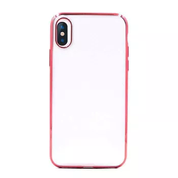 Capa macia para telemóvel Devia para iPhone XS Max, capa de proteção TPU vermelha