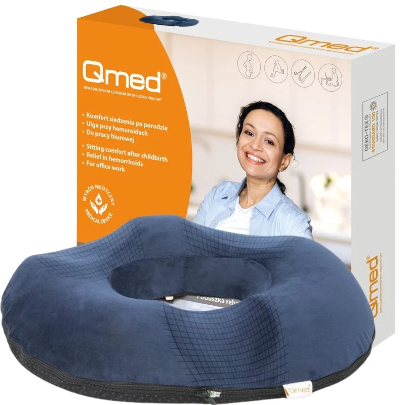 Almofada de reabilitação QMED com abertura central