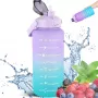 Garrafa motivacional Extralink, garrafa de água, 2000 ml, roxo-azul, BUT-992