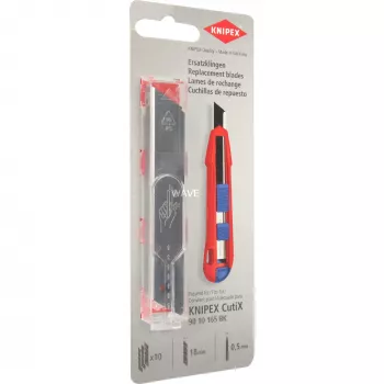 Faca multiferramenta Knipex 90 10 165 E02 aço inoxidável 119mm