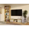 Móvel de TV MALWA 120, carvalho Artisan/caxemira