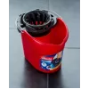 Vileda SuperMocio Torsion Power balde com espremedor, vermelho