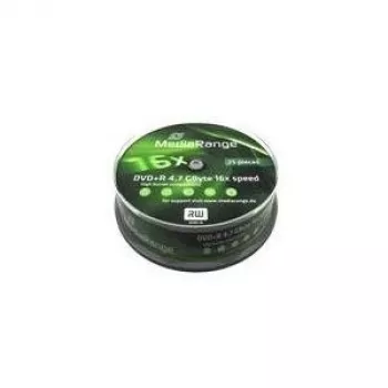 MediaRange - 25 x DVD+R - 4,7GB (120 Min.) 16x - Spindle (MR404)
