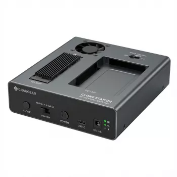 Docking station GrauGear G-M2ST235-CL para SSD M.2 NVMe/SATA e discos de 2,5/3,5 polegadas