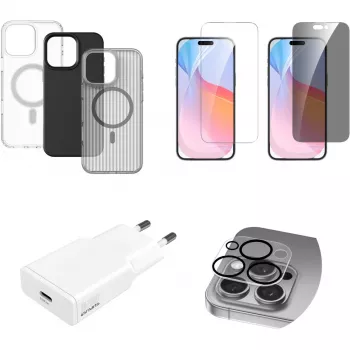 4smarts Value Set 7em1 para Apple iPhone 16 Pro Max compatível com MagSafe