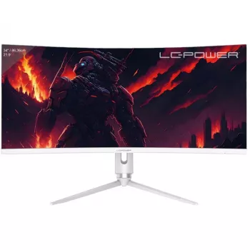 LC-Power 86,36cm (34) LC-M34-Q-C-PRO DP+HDMI+USB-A/-C+RJ45 - Ecrã plano (TFT/LCD) - 34