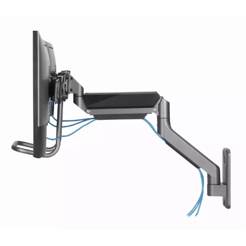 Braço de monitor ajustável de parede Gembird MA-WA3-01 para 3 monitores