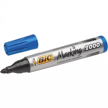 Marcador permanente BIC ECO 2000 azul ponta 2–5 mm, não recarregável, pouco odor