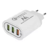 Carregador de parede MACLEAN MCE479W — carregador rápido USB de 3 portas, 18W de potência total