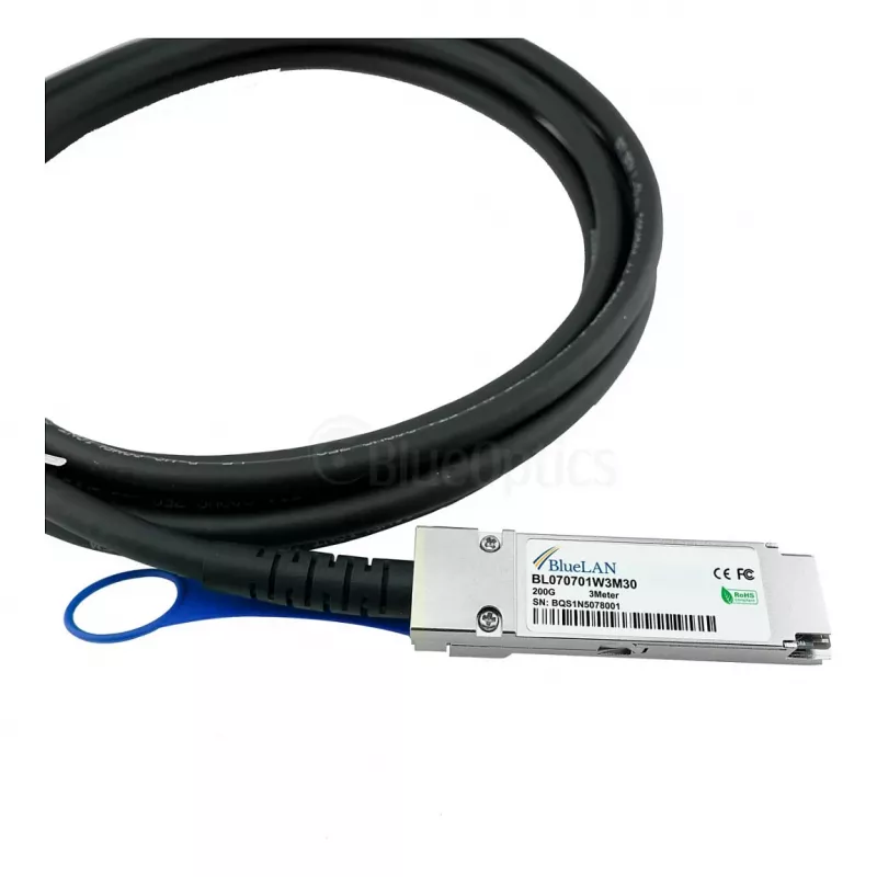 Cabo DAC BlueOptics CBL-NTWK-0956-QSFP56-3-BL 3m QSFP56