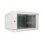 Armário rack de parede Extralink 6U 600x600 AZH cinzento montagem na parede, tipo basculante