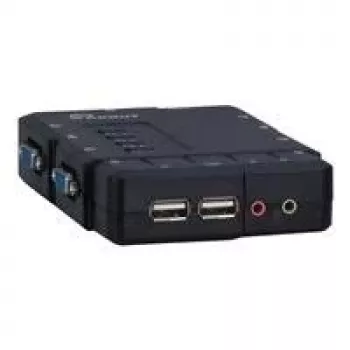 Inter-Tech Argus KVM CS-41UA - Comutador KVM/áudio - 4 x KVM/áudio - 1 utilizador local - Desktop (88887167)