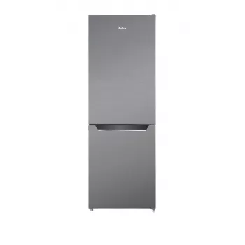 Combinado de frigorífico e congelador AMICA FK2425.4UNTX(E) instalação livre 277 L total, congelador em baixo 74 L, Inverter, prateado, 1593×540×550 mm