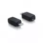 Adaptador USB micro-A+B fêmea para USB micro A macho DeLOCK 65032 preto