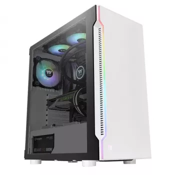 Caixa para PC Thermaltake H200 TG Snow RGB Midi Tower branco