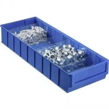Caixa de arrumação Allit 456570, 185×500×81 mm, azul
