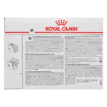 Ração húmida para gatos Royal Canin Gastrointestinal Moderate Calorie 12 x 85 g saquetas, gatos adultos, sabor a carne, 82,2 % humidade