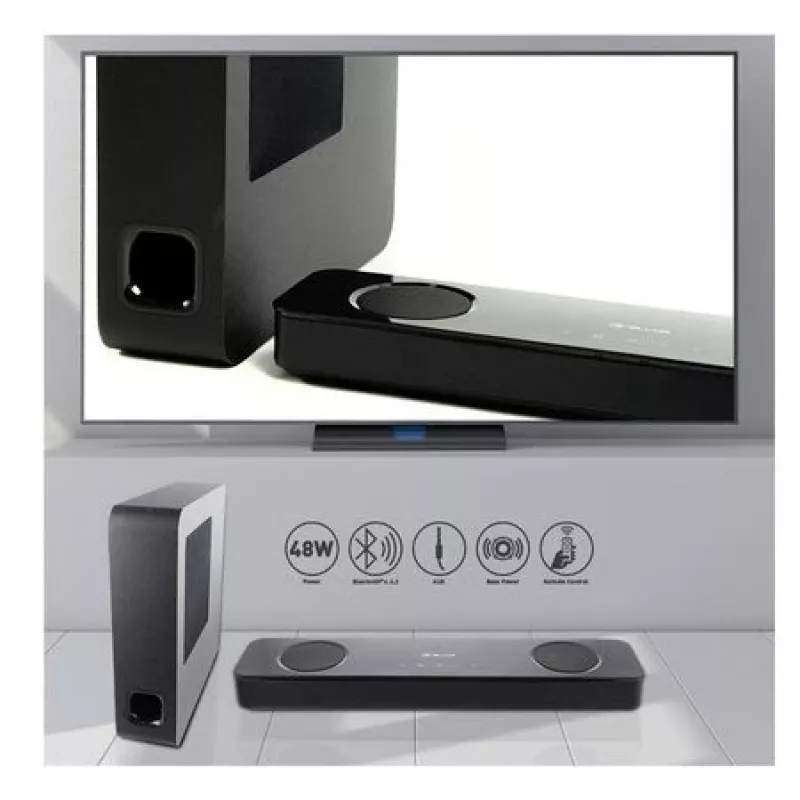 Barra de som, Tellur Bluetooth Soundbar 2.1, 60W