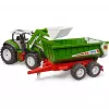 Bruder Roadmax trator com carregador frontal e reboque basculante