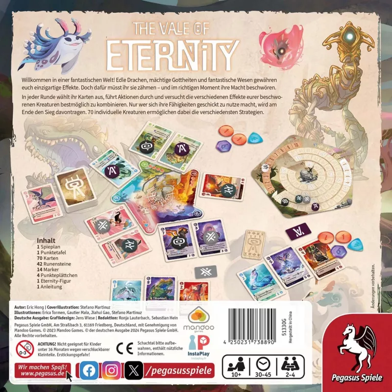 The Vale of Eternity, jogo de tabuleiro