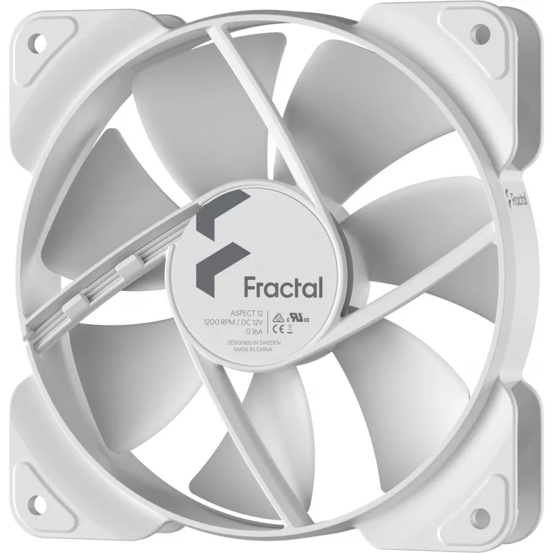 Ventoinha de caixa Fractal Design Aspect 12 120mm branca