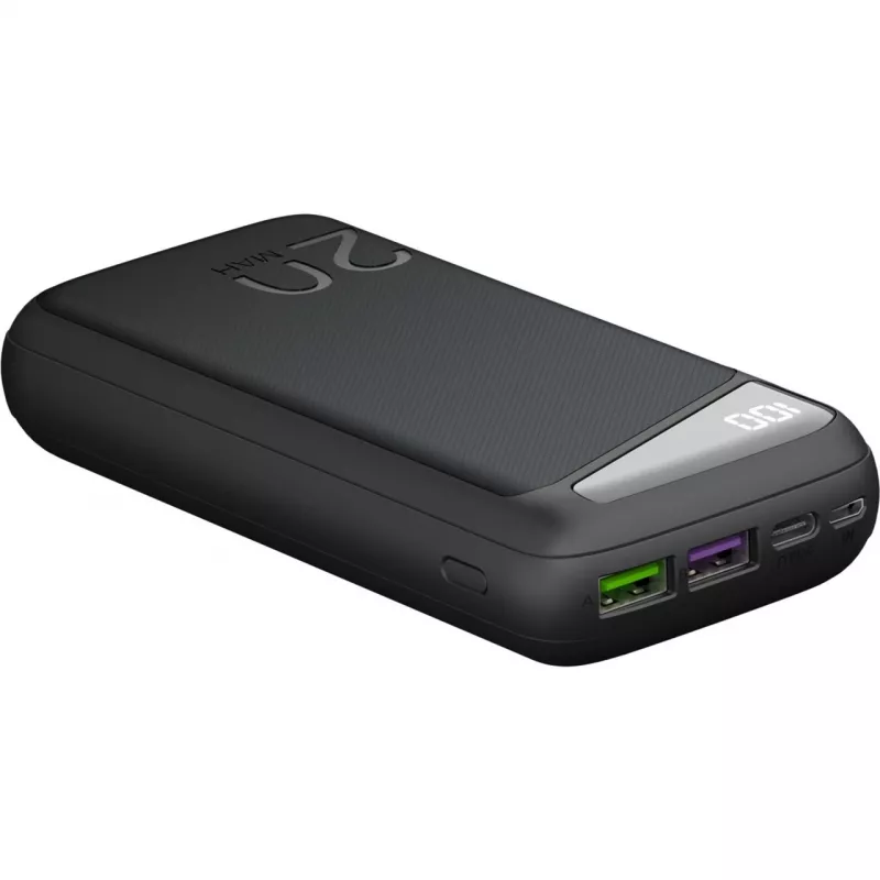 Powerbank de carregamento rápido 20.000 mAh (preto, PD, Quick Charge 3.0, Super Charge)
