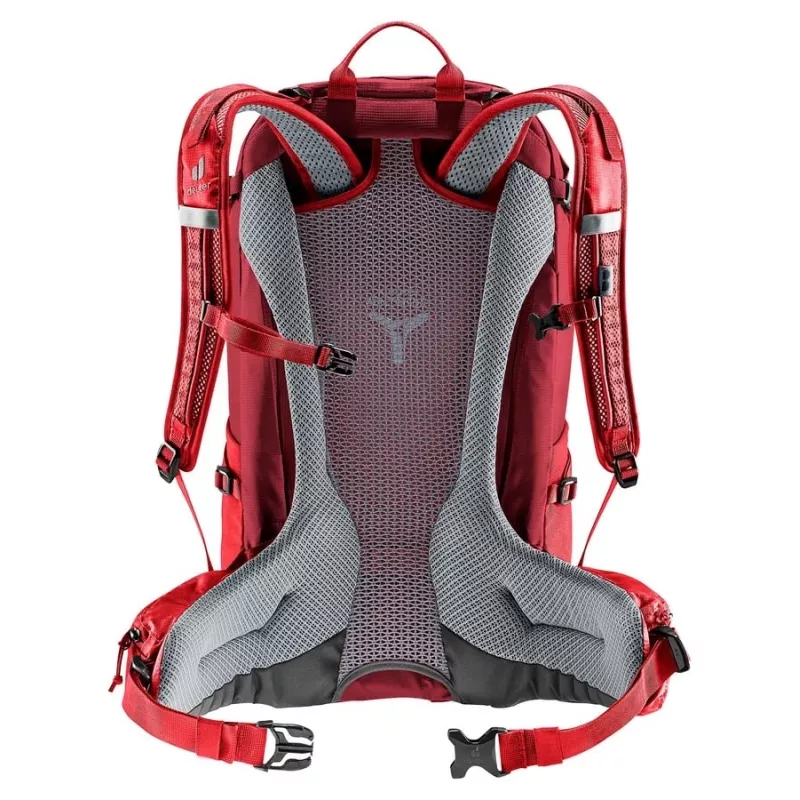 Mochila de caminhada Deuter Futura 27 mulher vermelha