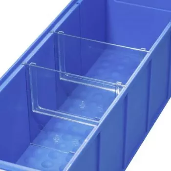 Divisória para ShelfBox S da allit, modelo 456590, transparente, conjunto de 4