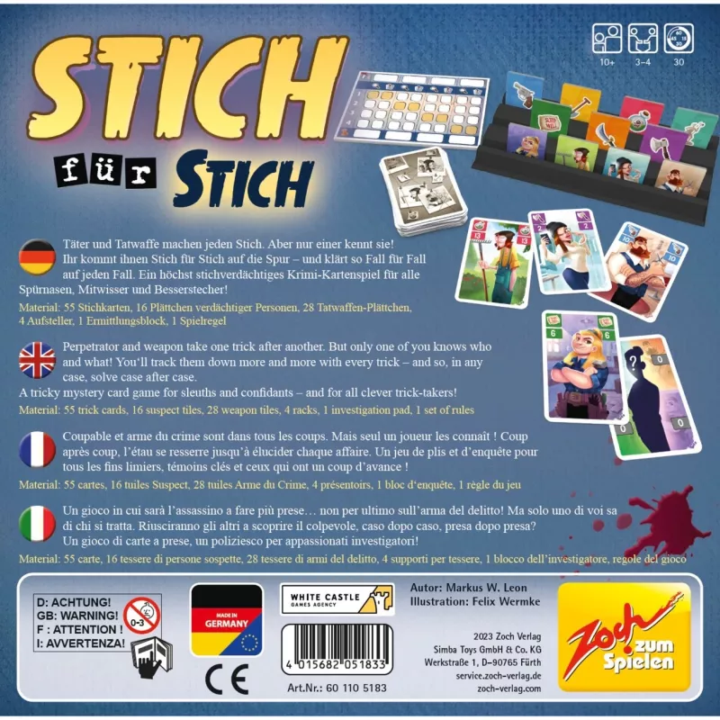 Stich for Stich, jogo de cartas