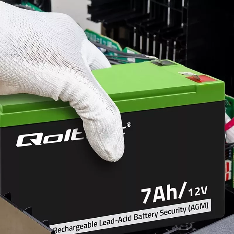 Bateria AGM Qoltec 53076 | 12V | 7Ah | segurança