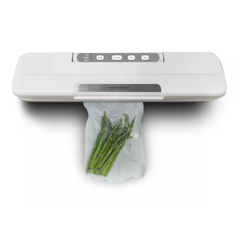 Máquina de vácuo de secretária ESPERANZA EKV002 — caixa compacta de plástico, largura de trabalho 30 cm, 110 W, branco