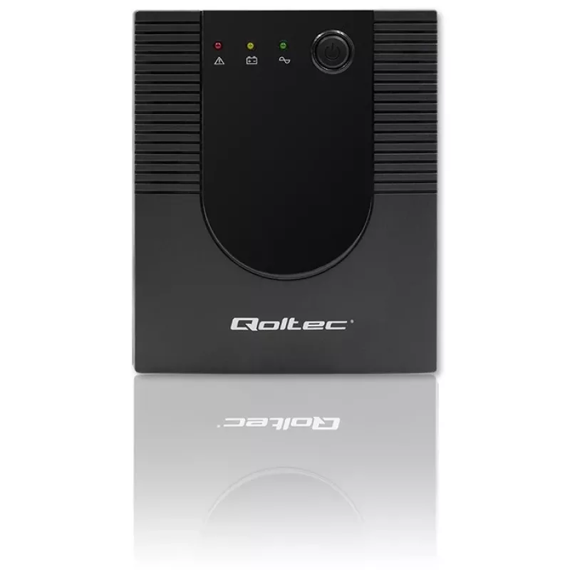 Qoltec Monolith 53775 UPS Line-Interactive, 1200 VA (1,2 kVA) / 720 W, AVR, 4 tomadas AC, preto