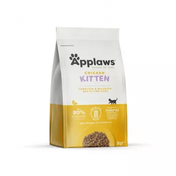 Comida seca para gatos Applaws Kitten Frango 2 kg – júnior, proteína 38%, gordura 17%