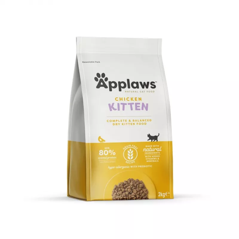 Applaws Kitten ração seca para gatos, frango, 2 kg