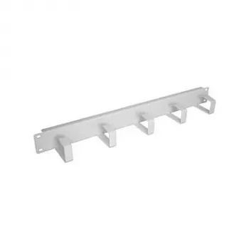 EFB-Elektronik 48,30cm (19) 1HE Painel de gestão de cabos, 5 suportes, aço RAL7035 Fabricante: EFB Elektronik (699995.1)
