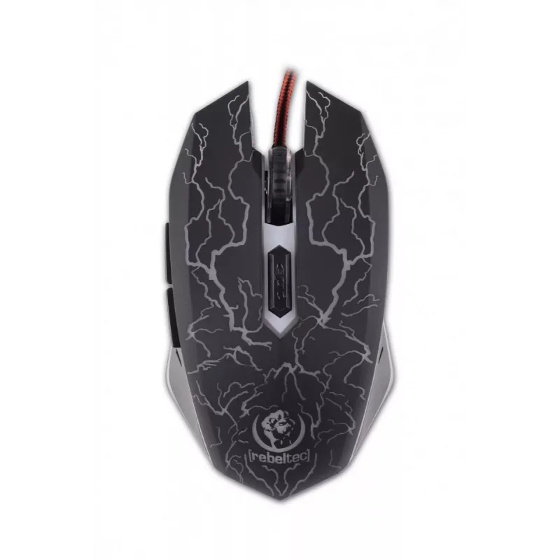 Rebeltec Diablo - Rato - ótico - 6 botões - com fios - USB