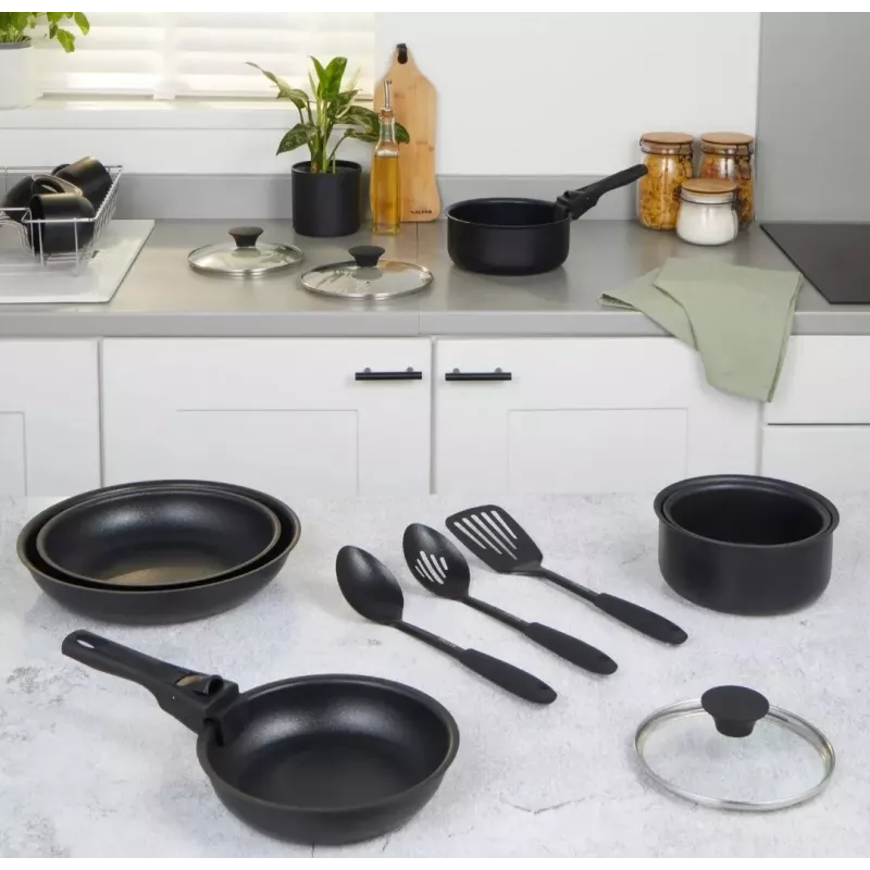 Conjunto de utensílios de cozinha Salter BW12055IS 14 peças utensílios de cozinha em aço inoxidável