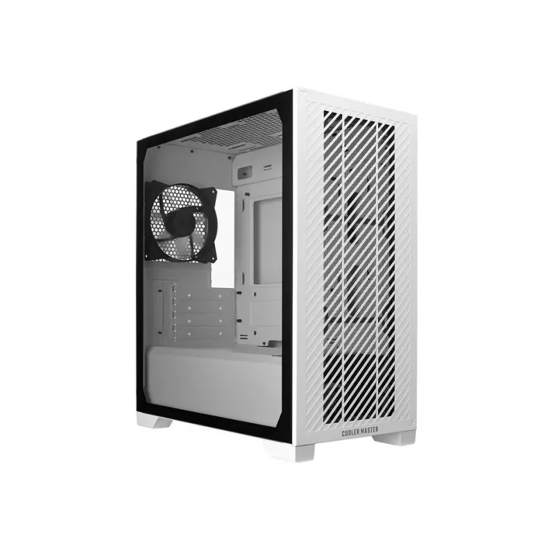 Cooler Master Elite 301 Lite caixa de PC Micro-ATX torre, painel lateral de vidro temperado, branca