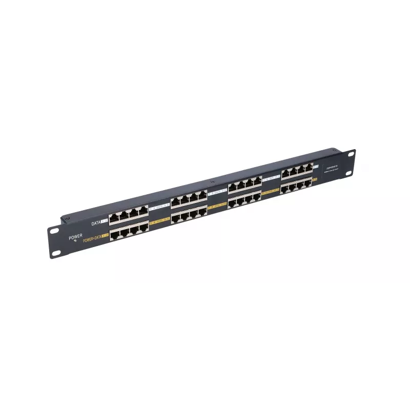 Injetor PoE Extralink 16 portas 16x 100Mb/s RJ45, Rackmount